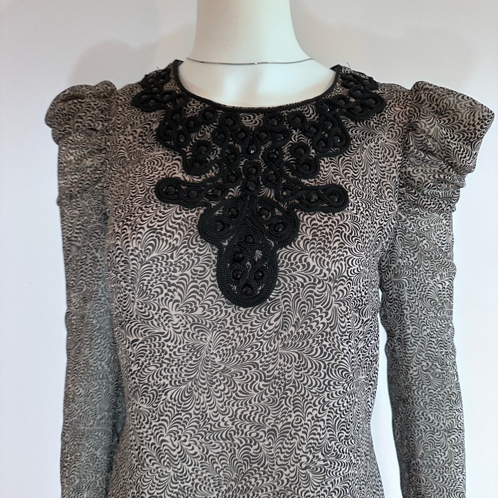 French Connection Women's Moon Moire Cocktail Mini Dress Size 6 - Picture 12 of 17